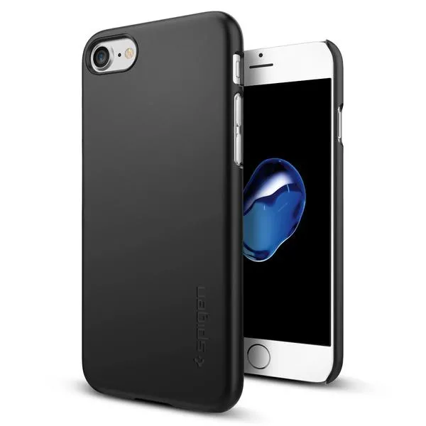 Чохол Spigen Thin Fit Black для iPhone SE 3 | SE 2 | 8 | 7