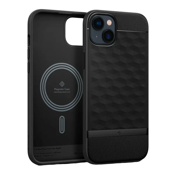 Захисний чохол Caseology Parallax Mag MagSafe Matte Black для iPhone 14 | 13