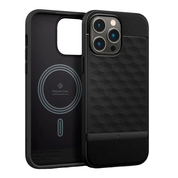 Захисний чохол Caseology Parallax Mag MagSafe Matte Black для iPhone 14 Pro Max