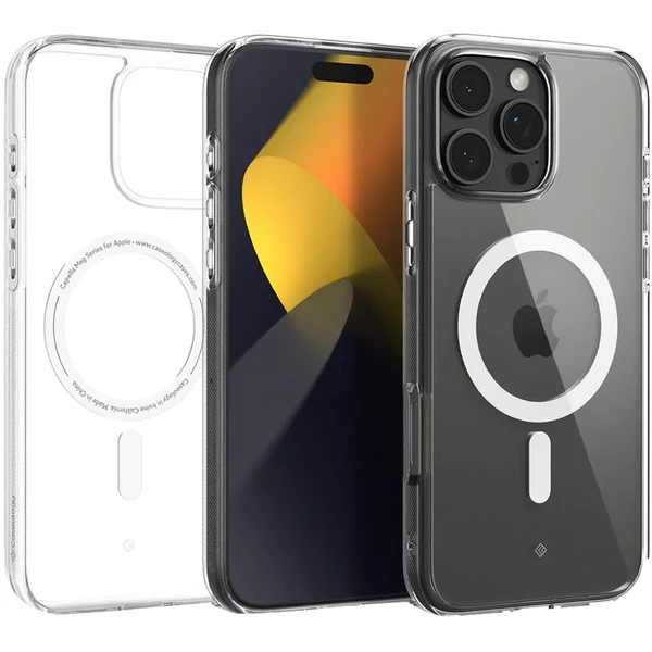 Прозорий білий чохол Spigen Caseology Capella Mag для iPhone 16 Pro в Запоріжжі
