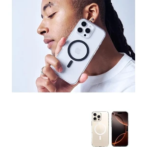Прозрачный белый чехол Spigen Caseology Capella Mag для iPhone 16 Pro - Фото 8