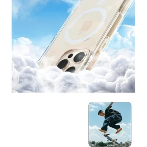 Прозрачный белый чехол Spigen Caseology Capella Mag для iPhone 16 Pro - Фото 11