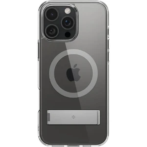 Прозрачный серый чехол Spigen Caseology Capella MagSafe KickStand для iPhone 16 Pro - Фото 2