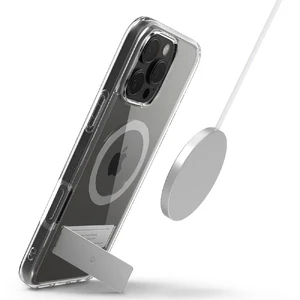 Прозрачный серый чехол Spigen Caseology Capella MagSafe KickStand для iPhone 16 Pro - Фото 5