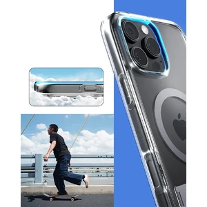 Прозрачный серый чехол Spigen Caseology Capella MagSafe KickStand для iPhone 16 Pro - Фото 13