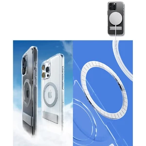 Прозрачный серый чехол Spigen Caseology Capella MagSafe KickStand для iPhone 16 Pro - Фото 14