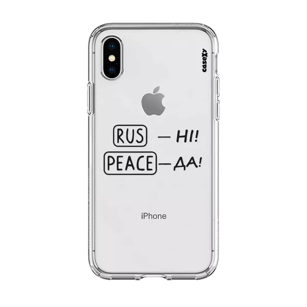 Чохол Casexy UltraXy RUS—NI PEACE—DA для iPhone XS Max