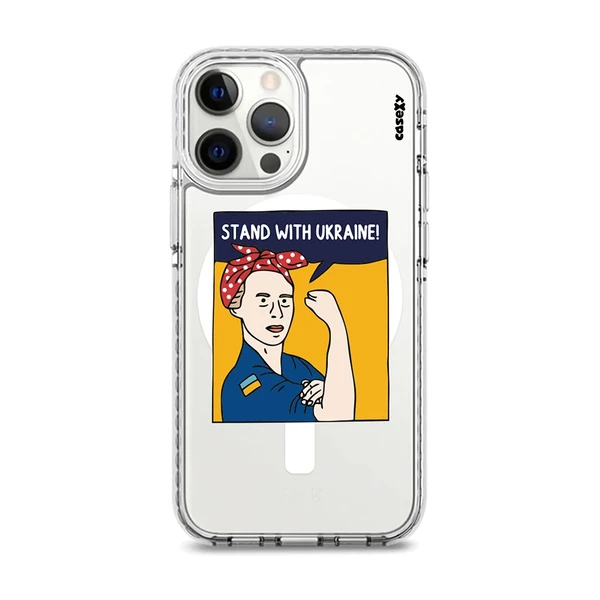 Чехол Casexy UltraXy UA Stand With Ukraine! MagSafe для iPhone 13 Pro Max
