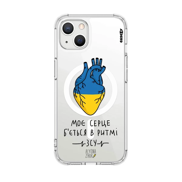 Чохол Casexy UltraXy UA Ukrainian Heart MagSafe для iPhone 14 | 13