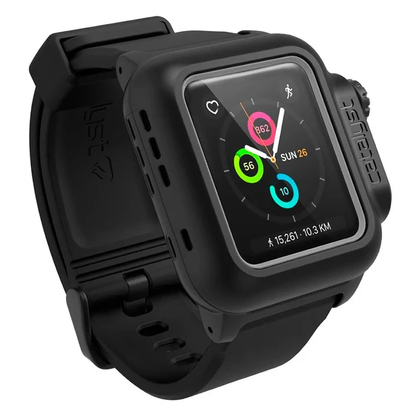 Водонепроникний чохол Catalyst Stealth Black для Apple Watch Series 2 | 3 38mm