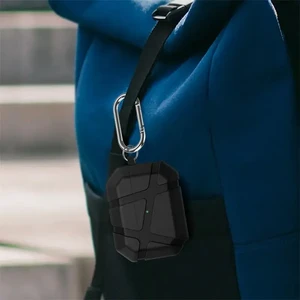 Чехол с карабином iLoungeMax Ultra Hybrid Case Black для AirPods Pro 3 - Фото 7