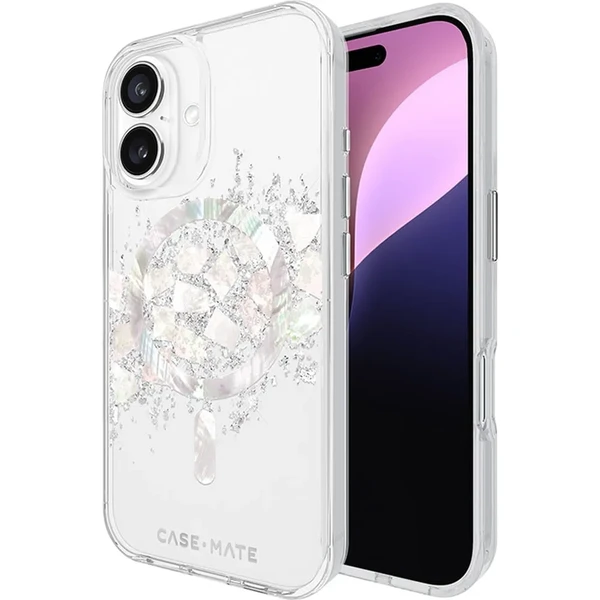 Прозорий чохол з перламутром Case-Mate Karat MagSafe для iPhone 16