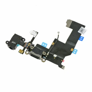 Шлейф з роз'ємом зарядки + роз'єм аудіо для iPhone 5  - Фото 1