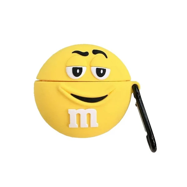 Силиконовый чехол с карабином iLoungeMax Silicone Case M&M Yellow для AirPods Pro