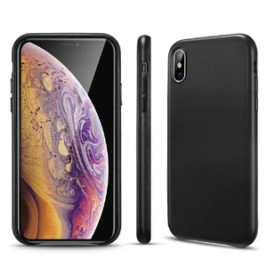 Кожаный чехол ESR Oxford Leather Black для iPhone X | XS