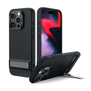 Чохол із металевою підставкою ESR Boost Kickstand Black для iPhone 15 Pro 4894240176320  - Фото 1