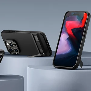 Чехол с металлической подставкой ESR Boost Kickstand Black для iPhone 15 Pro Max - Фото 2