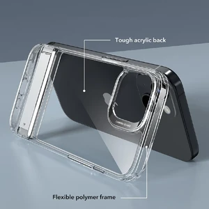 Чехол с металлической подставкой ESR Boost Kickstand Clear для iPhone 15 - Фото 3