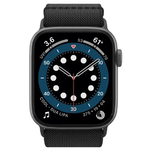 Черный нейлоновый ремешок Spigen Band Lite Fit Black для Apple Watch Series 6 | 5 | 4 | SE (44mm) - Фото 3