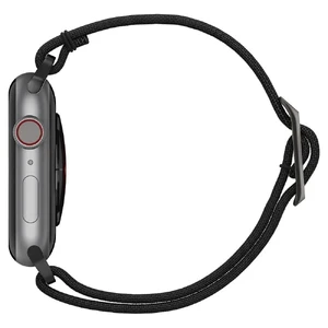Черный нейлоновый ремешок Spigen Band Lite Fit Black для Apple Watch Series 6 | 5 | 4 | SE (44mm) - Фото 4