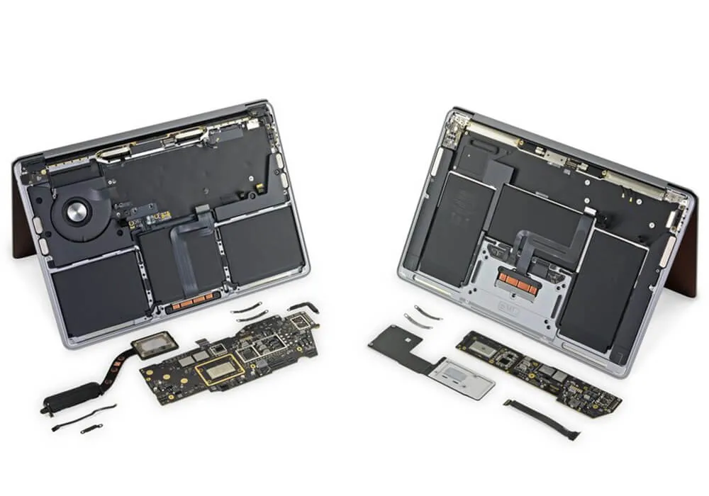 Чистка термопасты MacBook Pro 13" M1 (2020) A2338