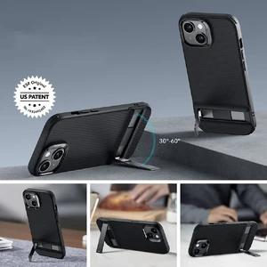 Чехол с металлической подставкой ESR Boost Kickstand Black для iPhone 15 Plus - Фото 7