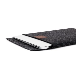 Тонкий войлочный чехол-карман Gmakin Gray | Brown для MacBook Pro 14 (2023 | 2021)