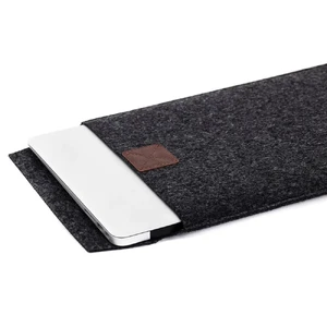 Тонкий повстяний чохол-кишеня Gmakin Gray | Brown для MacBook Pro 14 (2023 | 2021) - Фото 8