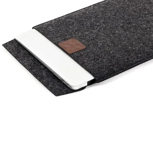 Тонкий повстяний чохол-кишеня Gmakin Gray | Brown для MacBook Pro 14 (2023 | 2021) - Фото 7