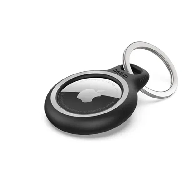Чохол з кільцем Belkin Reflective Secure Holder Black для Apple AirTag на рюкзак/нашийник