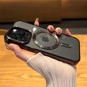 Захисний чохол з MagSafe iLoungeMax Magnetic Case Black для iPhone 15 Pro Max - Фото 3