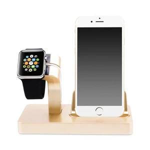 Золотая док-станция CinkeyPro Charger Dock для Apple Watch и iPhone