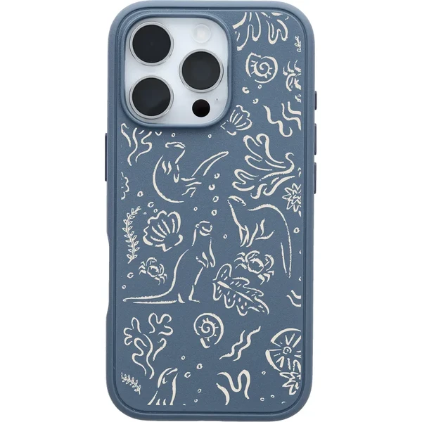 Чехол Otterbox Symmetry Series Coastal Getaway MagSafe Sea You Later (Blue) для iPhone 16 Pro в Тернополе