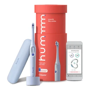 Умная электрическая зубная щетка Colgate Hum Smart Battery Toothbrush Kit Blue - Фото 4