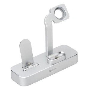 Док-станция CoteetCI 3 in 1 Multifunction Charging Stand Silver для Apple Watch | iPhone | AirPods - Фото 2