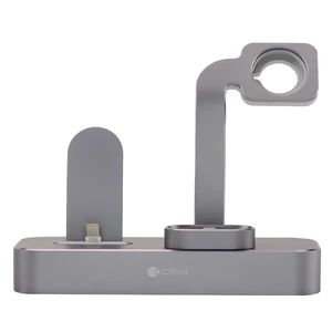 Док-станция COTEetCI 3 in 1 Multifunction Charging Stand Deep Gray для Apple Watch | iPhone | AirPods