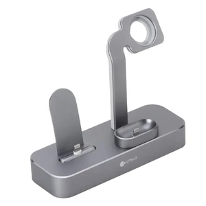 Док-станція COTEetCI 3 in 1 Multifunction Charging Stand Deep Gray для Apple Watch | iPhone | AirPods - Фото 2