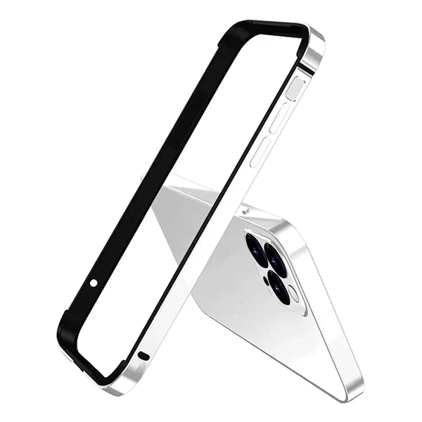 Металлический чехол-бампер COTEetCI Aluminum Bumper Silver для iPhone 13 Pro Max в Запорожье