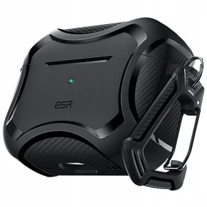 Противоударный чехол с карабином ESR Cyber Armor Tough HaloLock Black для AirPods Pro 2 - Фото 4