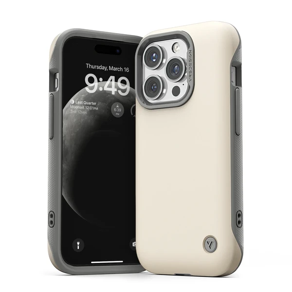 Противоударный чехол с MagSafe VRS Design Case Terra Guard Modern Cream для iPhone 15 Pro Max в Запорожье