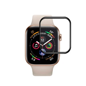 Защитное стекло iLoungeMax 3D Tempered Glass Curved Edge Black для Apple Watch 44mm SE 2 | SE | 6 | 5 | 4