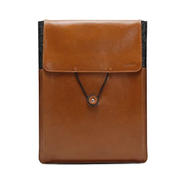 Шкіряний чохол d-park Postman Coffee для Apple Macbook 12" |  Air 11"