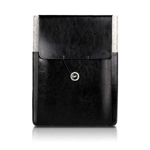 Шкіряний чохол d-park Postman Black для Apple Macbook 12" |  Air 11"
