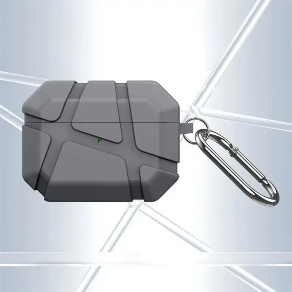 Чохол з карабіном iLoungeMax Ultra Hybrid Case Gray для AirPods Pro 3 у Миколаєві