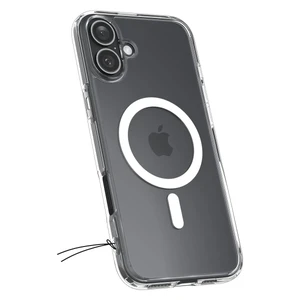 Прозорий білий чохол Spigen Ultra Hybrid Mag для iPhone 16 - Фото 6