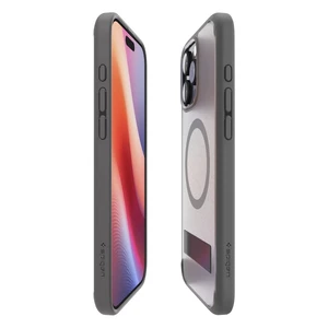 Полупрозрачный серый чехол Spigen Ultra Hybrid S Mag для iPhone 16 Pro Max - Фото 2