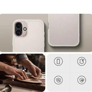 Бежевый чехол Spigen Cyrill Kajuk Mag MagSafe для iPhone 16 - Фото 12