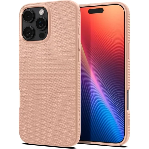 Рожевий чохол Spigen Liquid Air для iPhone 16 Pro