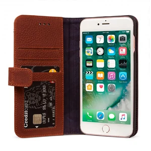 Шкіряний чохол-книжка Decoded 2-in-1 Wallet Case Brown для iPhone 8 Plus | 7 Plus | 6s Plus | 6 Plus - Фото 6