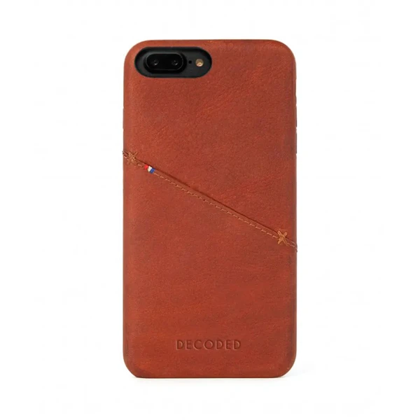 Шкіряний чохол з відділенням для карт Decoded Back Cover Brown для iPhone 8 Plus | 7 Plus | 6s Plus | 6 Plus
